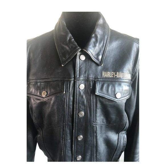 Harley-Davidson Jackets & Blazers - VTG Harley Davidson Leather Jacket Size Medium